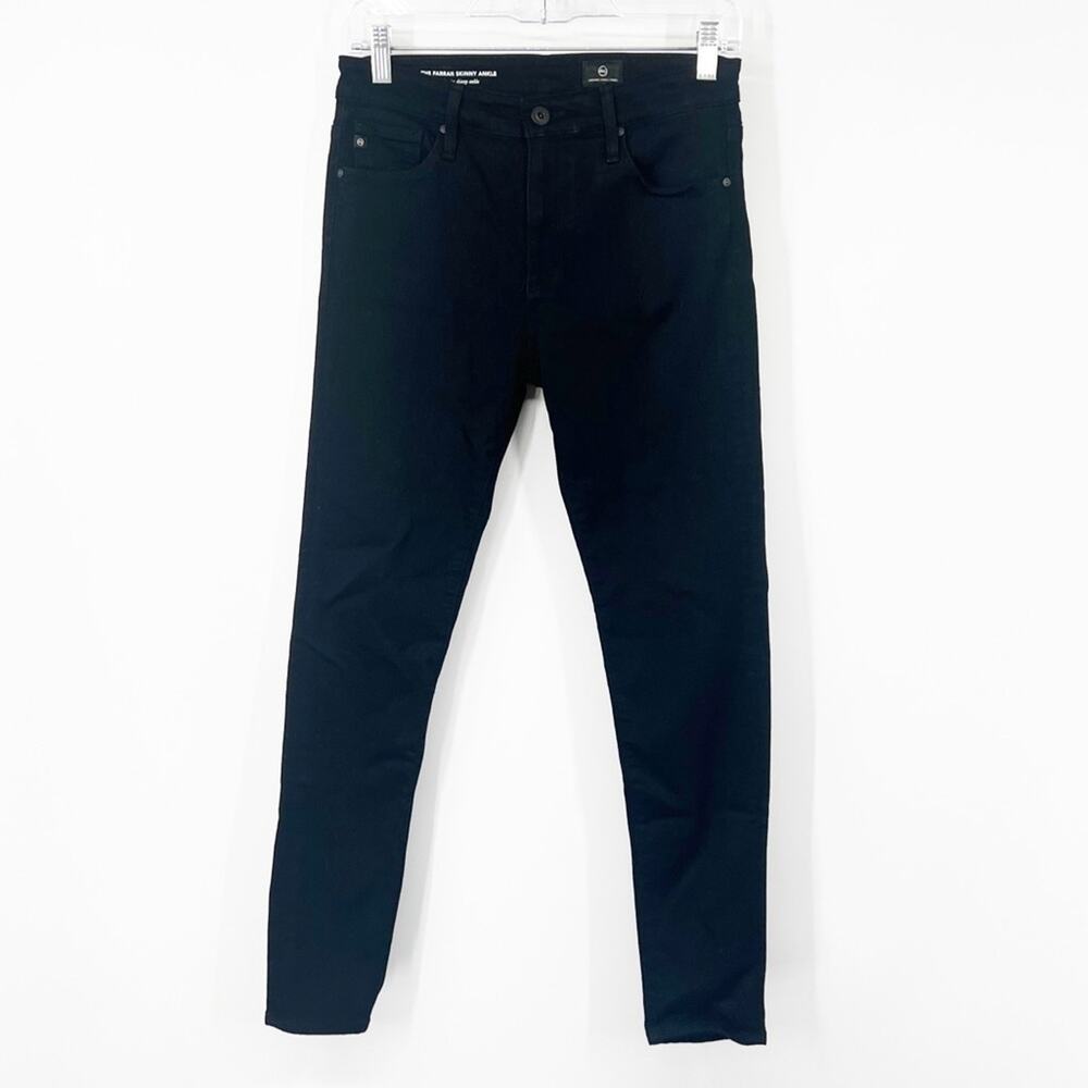 AG Adriano Goldschmied The Farrah Skinny Ankle Jeans in Black